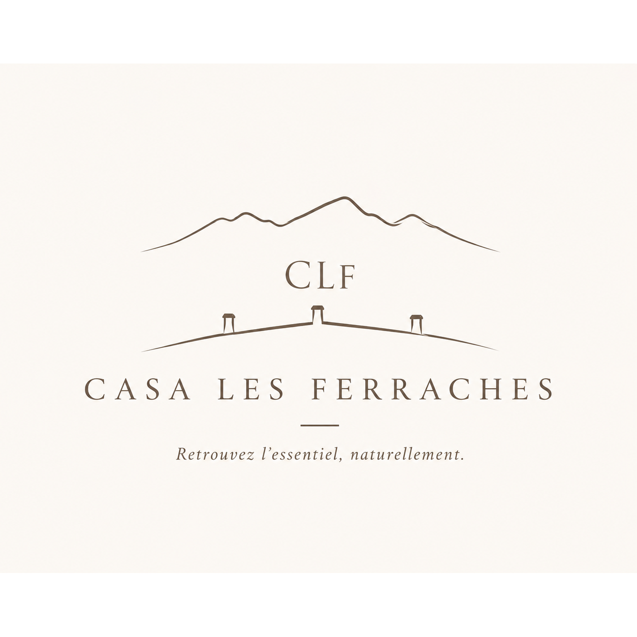 Logo Casa Les Ferraches — Retrouvez l’essentiel, naturellement.